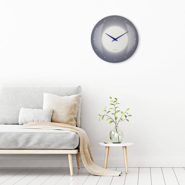 Nextime Deep Wall Clock 50Cm Blue Wall Clocks
