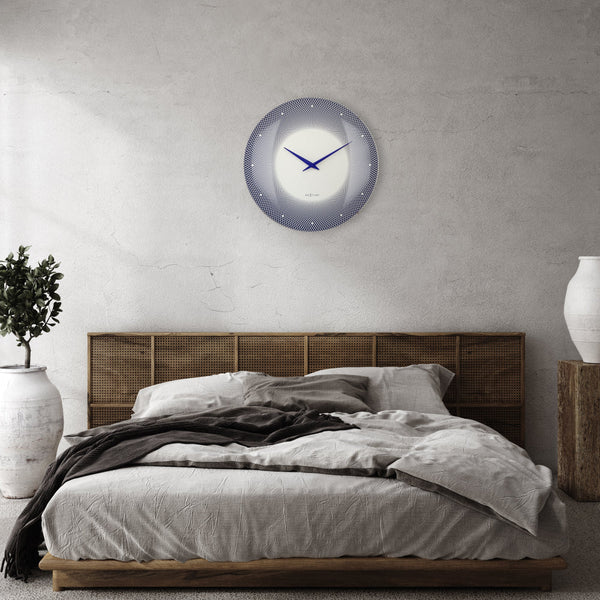 Nextime Deep Wall Clock 50Cm Blue Wall Clocks