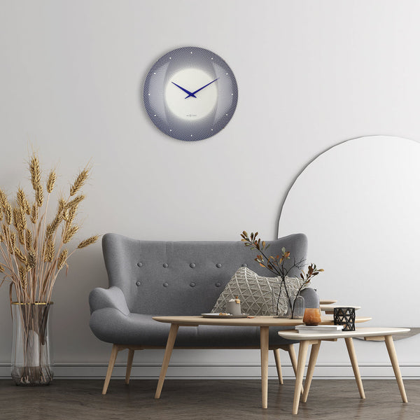 Nextime Deep Wall Clock 50Cm Blue Wall Clocks