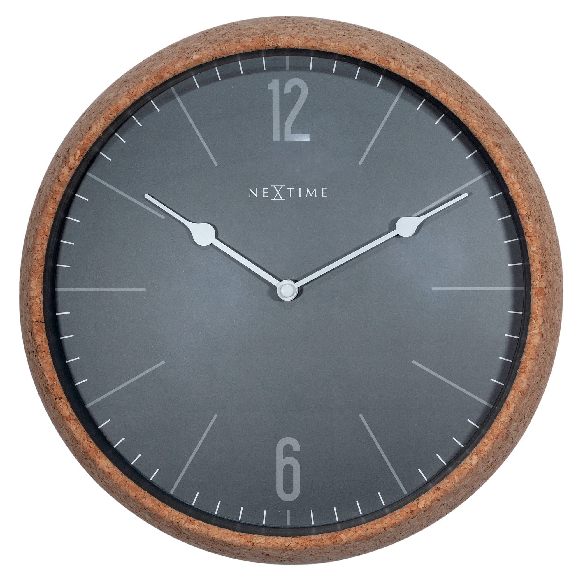 Nextime Cork Wall Clock With Silent Sweep Movement And Natural Case Wall Clocks