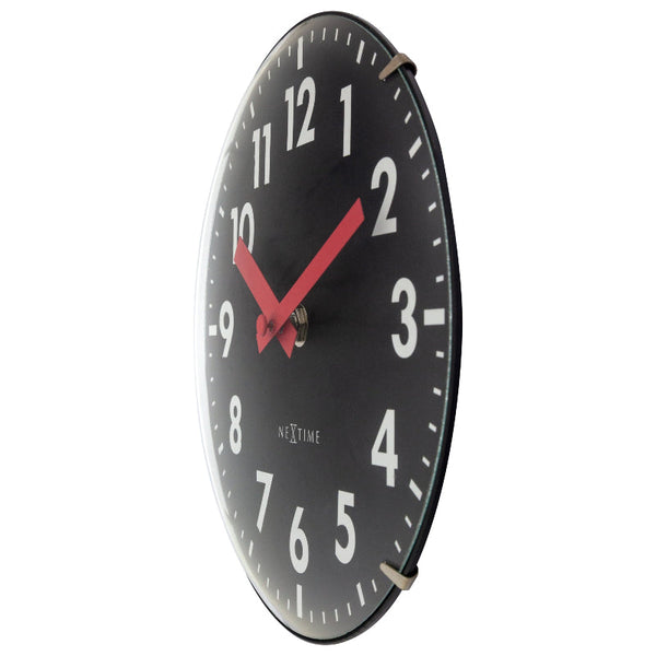 Nextime Duomo Mini Table Clock 20 Centimetres Black Silent Design Other Clocks