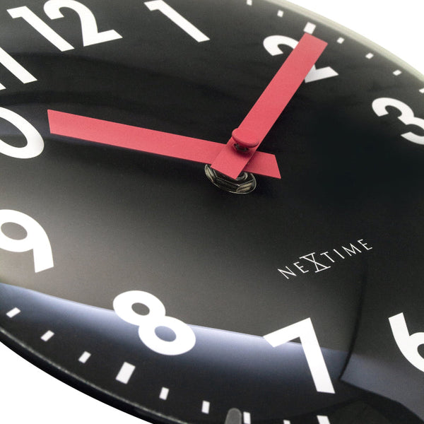 Nextime Duomo Mini Table Clock 20 Centimetres Black Silent Design Other Clocks