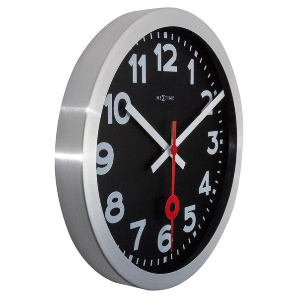 Station Numerical Wall Clock 35Cm White Wall Clocks
