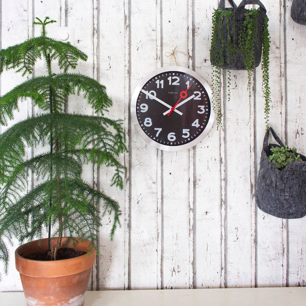 Station Numerical Wall Clock 35Cm White Wall Clocks