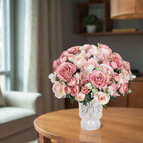 High Quality Silk Roses: For Home Bedroom Weddings (Wreaths Arch Decor) Outdoor Yards Diy Gifts. Artificial Plants