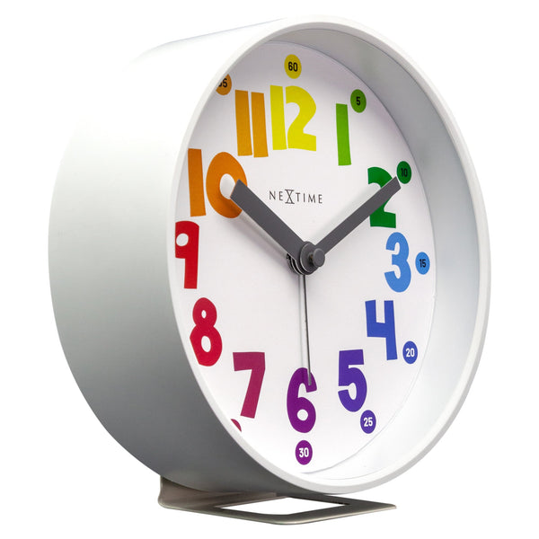 Nextime Sophia Silent Alarm Clock With Night Light For Indoor Use Wall Clocks