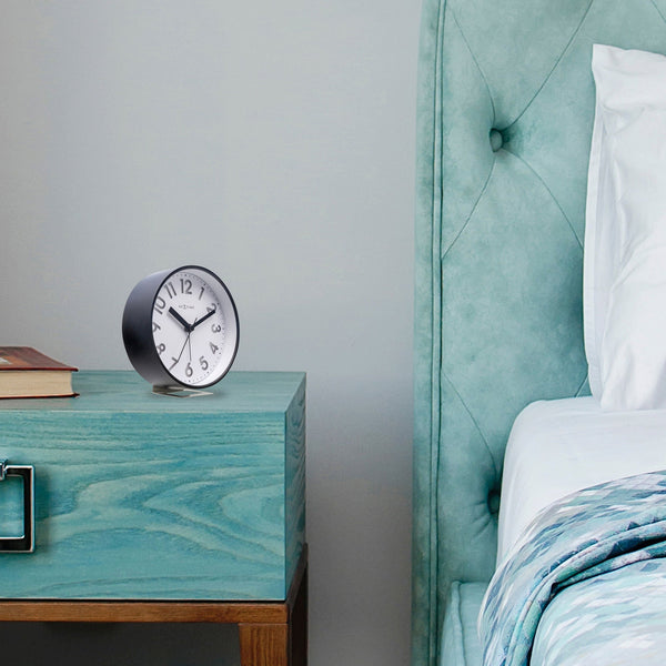 Nextime Reflect Alarm Clock White With Night Light12.5 X 13 5.5Cm Alarm Clocks & Clock Radios