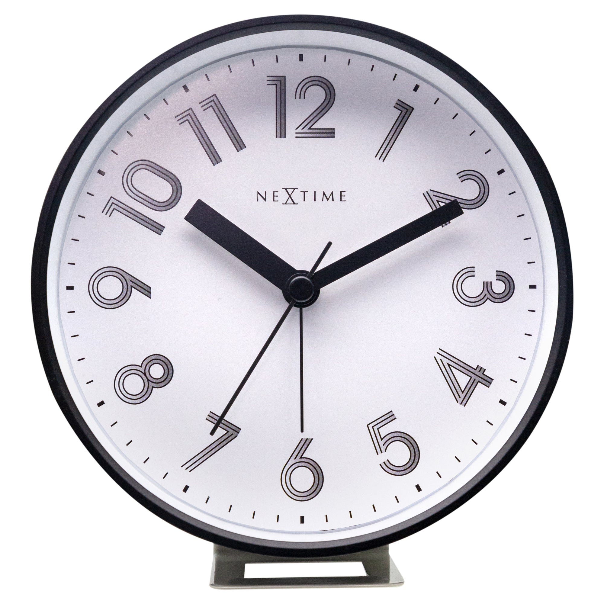 Nextime Reflect Alarm Clock White With Night Light12.5 X 13 5.5Cm Alarm Clocks & Clock Radios
