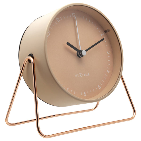 Nextime Berlin Table Alarm Clock In Pink With Night Light And Silent Movement Alarm Clocks & Clock Radios