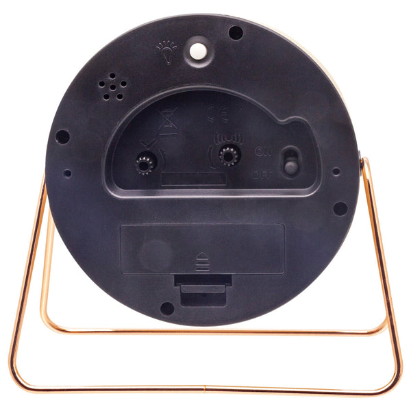 Nextime Berlin Table Alarm Clock In Pink With Night Light And Silent Movement Alarm Clocks & Clock Radios