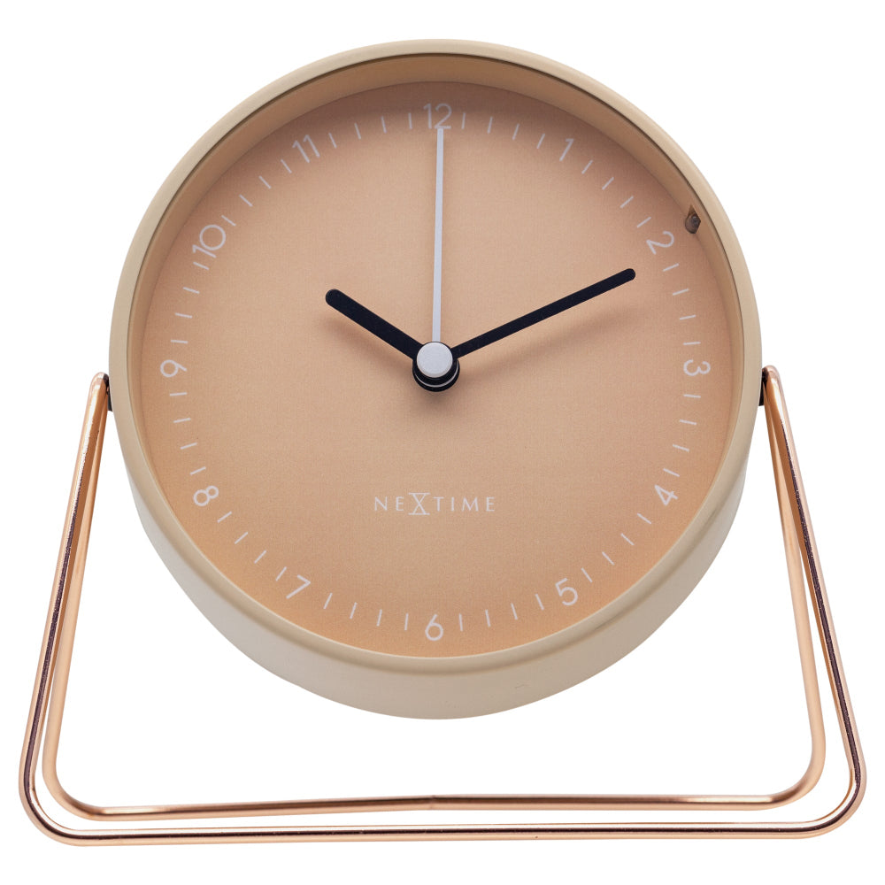 Nextime Berlin Table Alarm Clock In Pink With Night Light And Silent Movement Alarm Clocks & Clock Radios