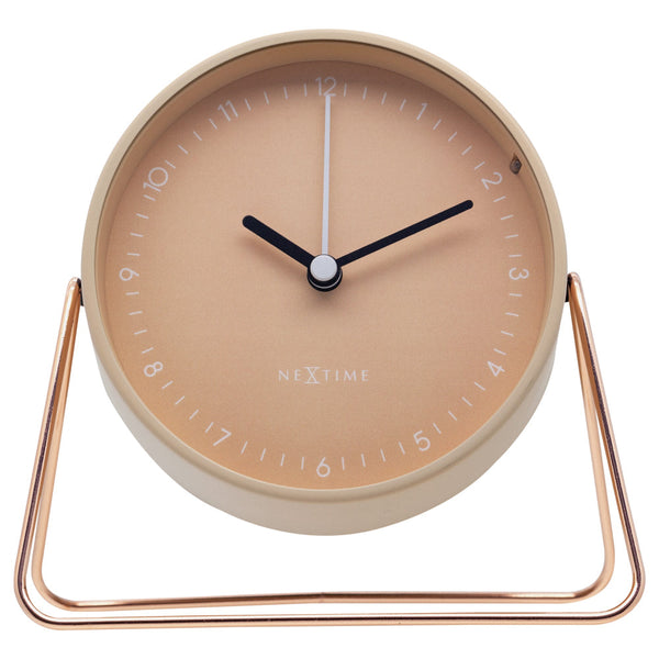 Nextime Berlin Table Alarm Clock In Pink With Night Light And Silent Movement Alarm Clocks & Clock Radios