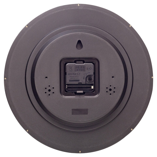 Nextime Dropped Numbers Wall Clock With Silent Sweep Movement And Green Frame Wall Clocks