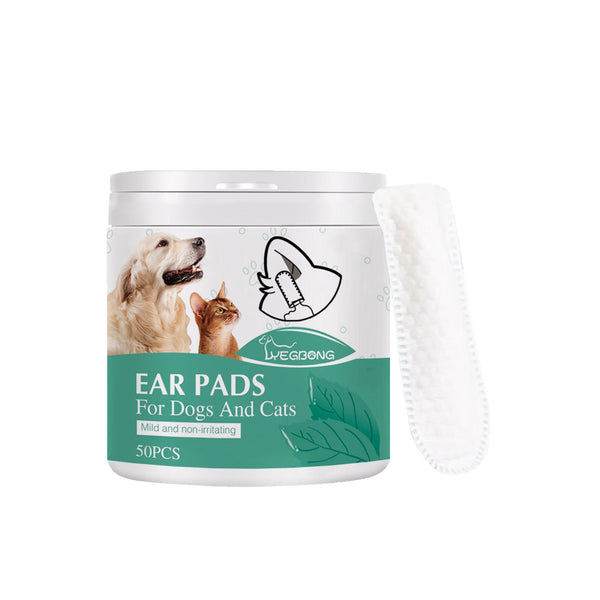 Pet Ear Cleaning Finger Sleeves For Cats And Dogs Mite Earwax Care Canal Dog Grooming