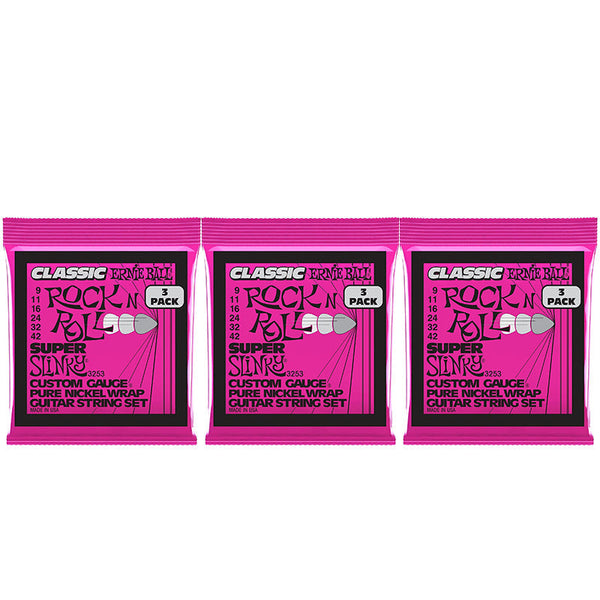 Eb Regular Slinky Classic Pure Nickel Electric Guitar Strings 10 46 Gauge (P03251) Guitar Accessories