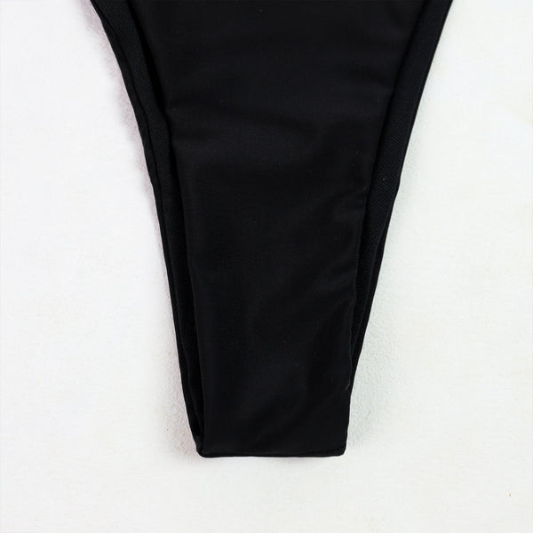 2 Piece Set Low Waist  Tight Fitting Strapless Split Womens Swimsuit Swimwear