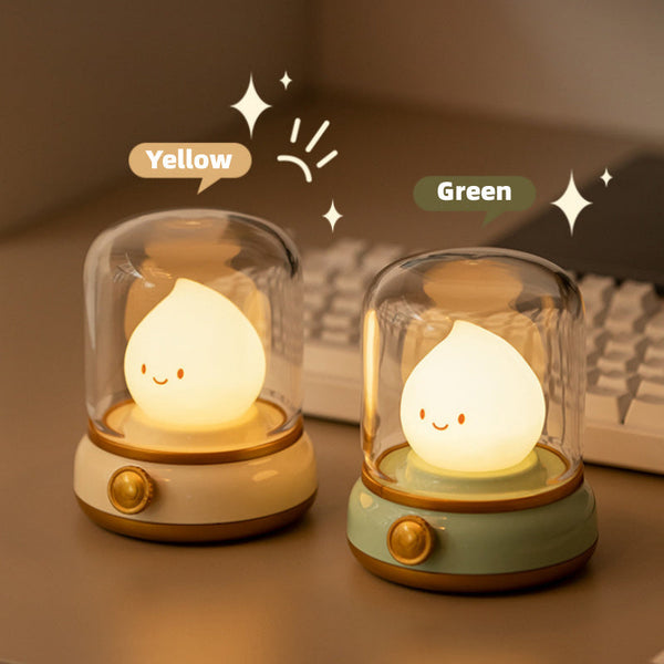 Retro Small Night Lamp Mini Desktop Led Portable Cartoon Table Lamps