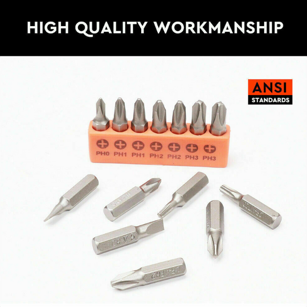 Horusdy 58Pc Ratchet Screwdriver Bits Set Nut Driver Setter Hex Torx Key Phillips Slot Screwdrivers & Nutdrivers