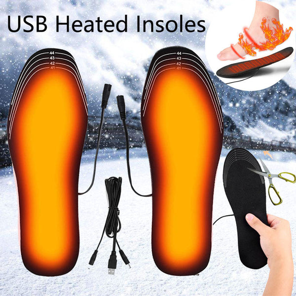 Usb Heated Shoes Can Be Cut Winter Warm Heating Pad Feet For Insoles