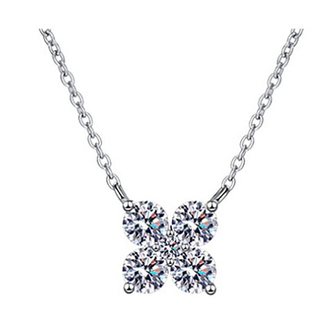 Veile Studios 1.26 Carat Moissanite 925 Sterling Silver Geometric Shape Pendant Necklace Necklaces & Pendants