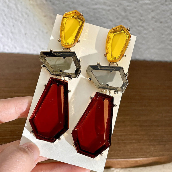 Veile Studios Personalized Long Retro Medieval Niche For Women Earrings