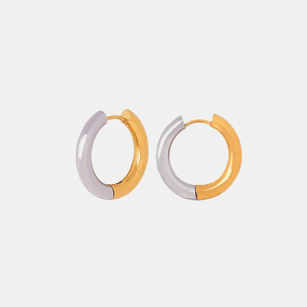 18K Gold Plated Huggie Earrings