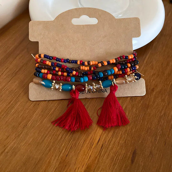 Tassel Rice Bead Bracelet Bracelets