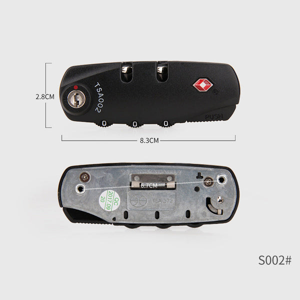 S002 Luggage Accessories Tsa Customs Fixed Password Lock Other Travel Accessories