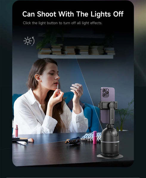P03 Ai Smart Gimbal 360 Auto Face Tracking All In One Rotation For Smartphone Video Vlog Stabilizer Phone Holder Stabilizers