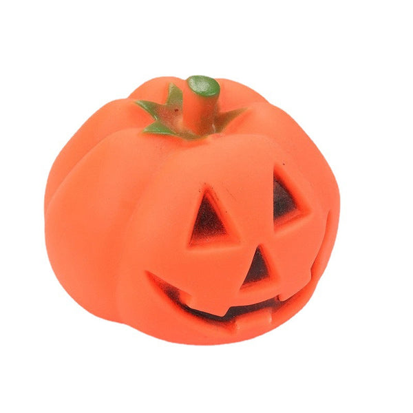 Halloween Pumpkin Toy For Pets Interactive Rubber With Sound Dogs Chew And Play Dog Toys