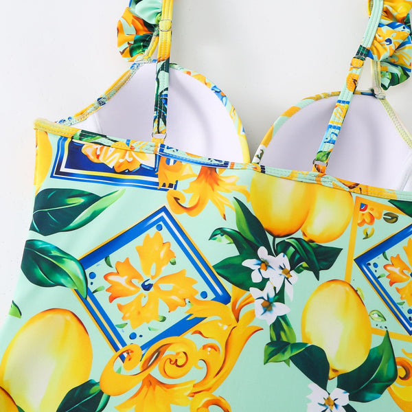 Conjoined Conservative Fly Edge Cover Belly Slimming  Skirt Style Swimsuit Women's Wrapped Set Swimwear