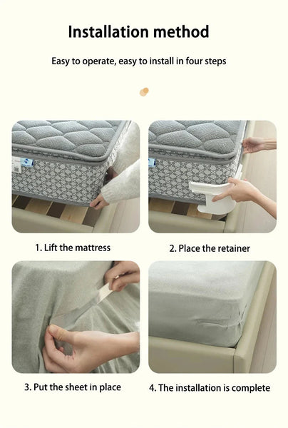 4Pcs Bed Corner Sheet Grippers Straps Heavy Duty Mattress For All Sizes Non Slip Holders Secure Sheets Other Bedding