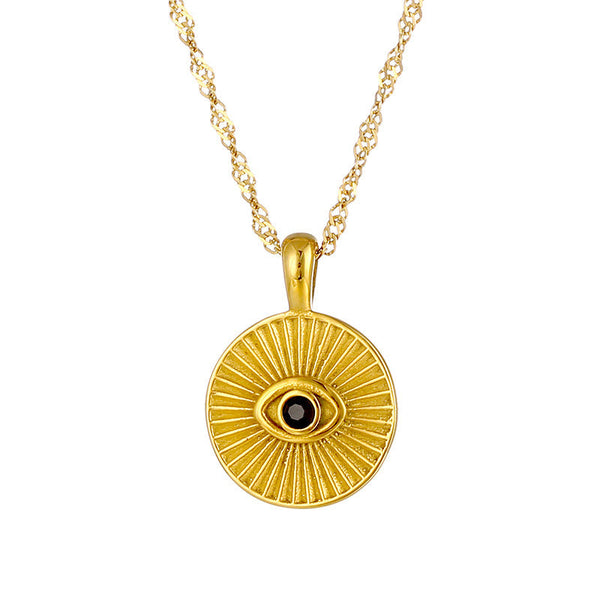 French Round Eye Pendant With Elegant And High End Design Necklace Necklaces & Pendants