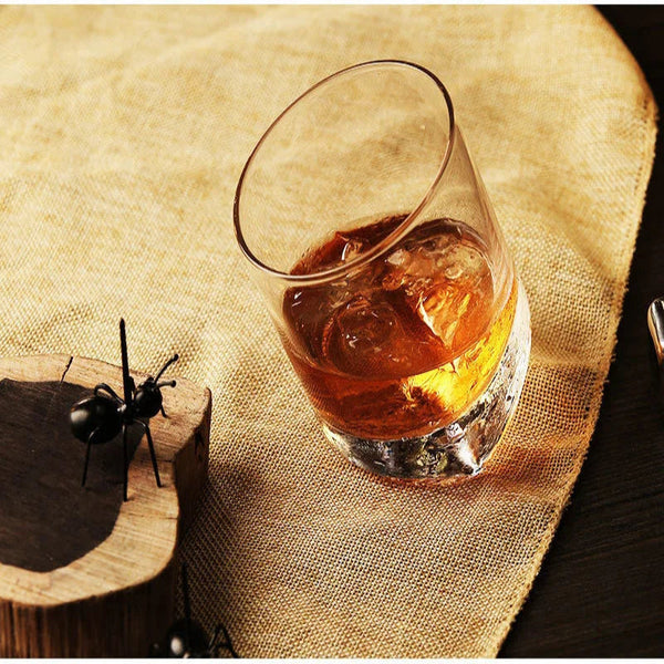 Whiskey Glass Tower Of Pisa Inclined Bottom Wine Rock For Bar Nmd Brandy Snifer Chivas Whisky Drinking Cup Verre A Vin Wine & Champagne Glasses