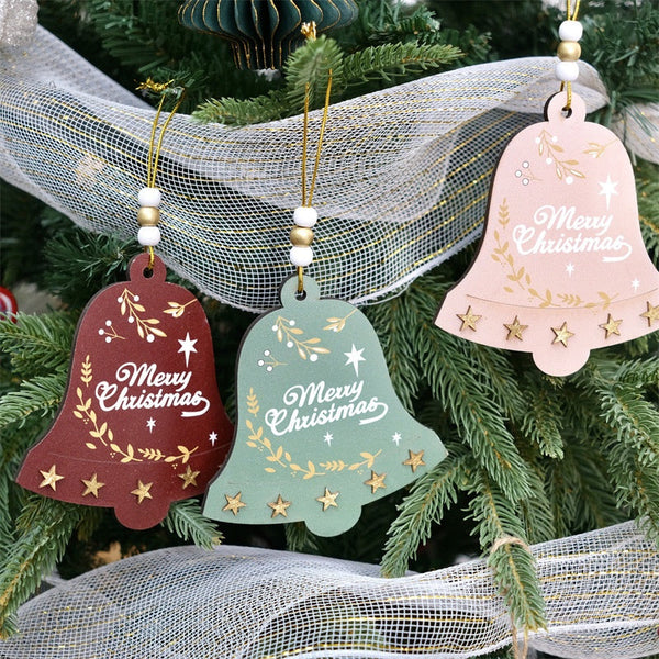 Christmas Bell Ornament For Tree Hotel Diy Atmosphere Decoration Hanging Seasonal Decorations