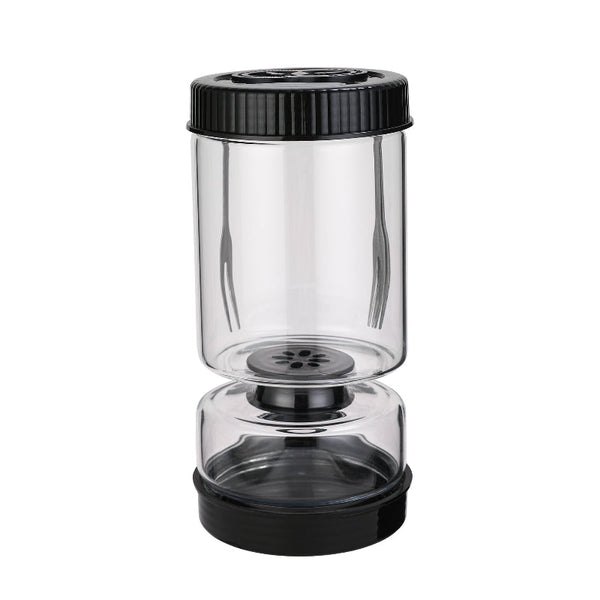 Circular Fifth Generation Dry Wet Separation Pickle Jar: Sand Timer Glass Container Canisters & Jars