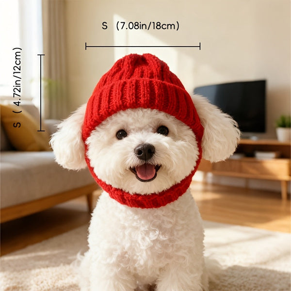 Autumn And Winter Warm Windproof Halloween Knitted Fighting Dog Hat Dog Clothing & Shoes