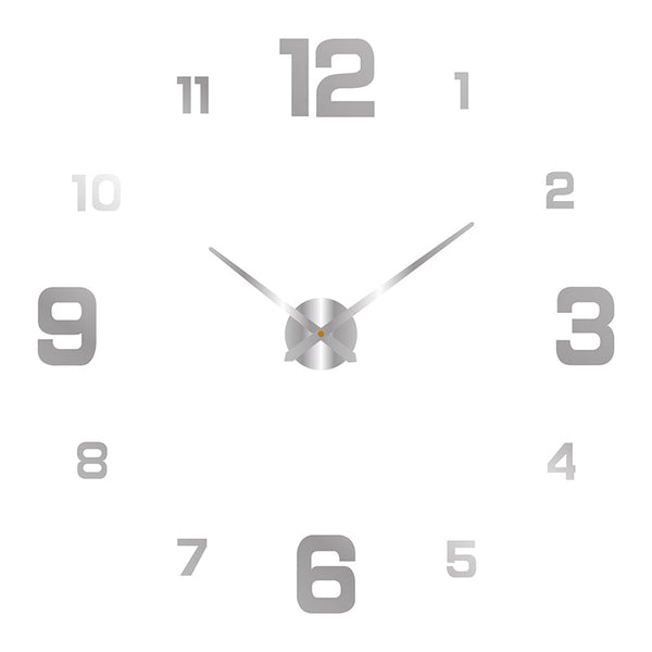 Diy Frameless Creative Wall Clock Decal: A Silent And Stylish Addition For Home Decor Ideal Living Rooms Offices Wall Clocks