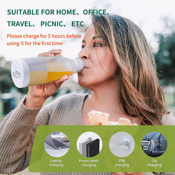 Electric Juicer Orange Squeezer Blender Bottle Mini Fruit Smoothies Mixer Extractors Maker Handheld Blenders