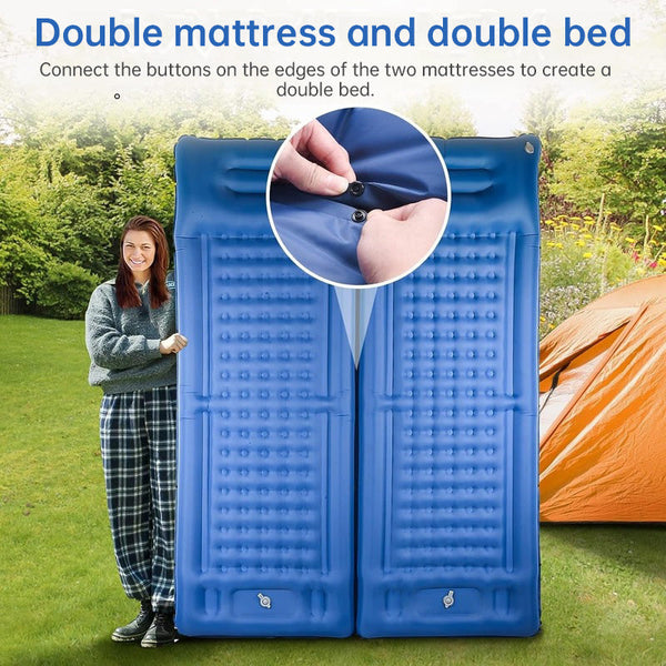 Outdoor Thicken Self Inflating Camping Mattress: Ultralight With Built In Pump Ideal For Travel Hiking Fishing. Sleeping Mats
