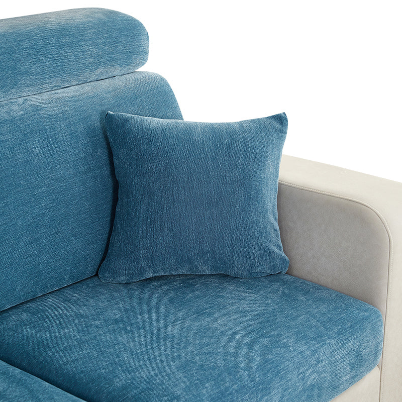 Pillowcase 45X45cm Dark Blue Polyester Chenille Thick Stretchable Cushion Cover Pillow Cases