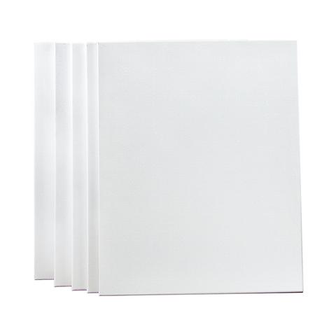 5 Pack Of 50X60cm Artist Blank Stretched Canvas Canvases Large White Range Oil Acrylic Wood