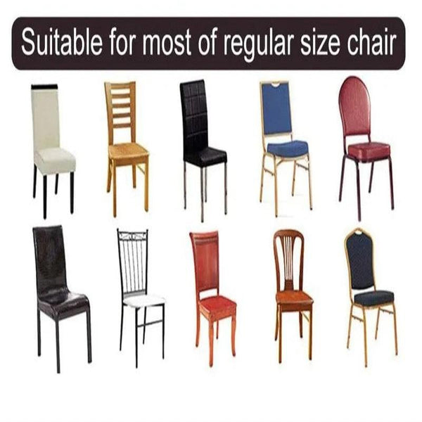 Chair Cover Black Anti Dirt Waterproof Elastic Material For Dining Room Kitchen Chair Covers