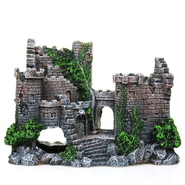 Sweethome Resin Ancient Castle Artificial Ornaments Fish Tank Aquarium Decor Aquariums