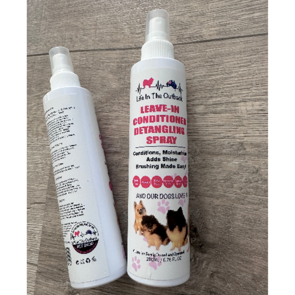 Life In The Outback 1X Leave Conditioner Detangling Spray Dog Grooming