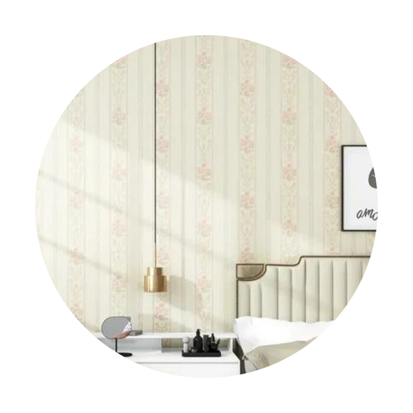 Pastoral Flower Self Adhesive Wallpaper Waterproof Wipeable Stickers Wall Stickers