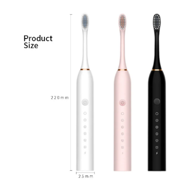 Smart Electric Sonic Toothbrush Rechargeable Usb Electronic Teeth Brush Ipx7 Waterproof Whitening Clean 4 Replacement Head