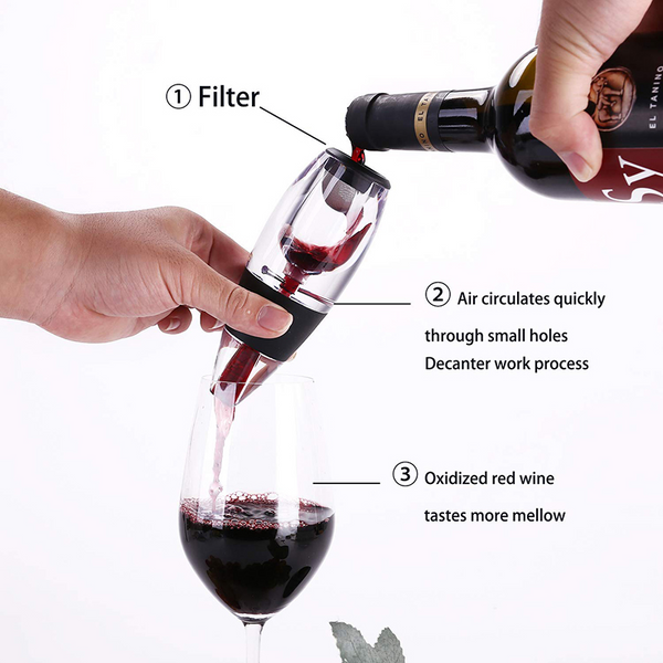 Wine Aerator Decanter Filter Family Party Bar Tools Accessories Decanters