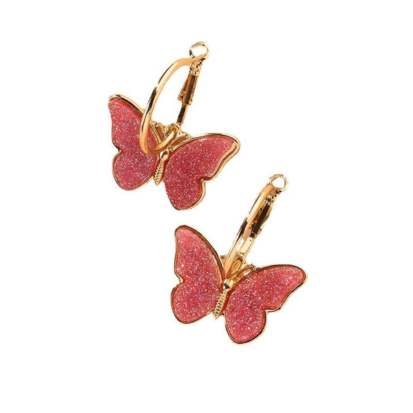 Alloy Advent Calendars With Electroplated Colourful Butterfly Studs Seasonal Decorations