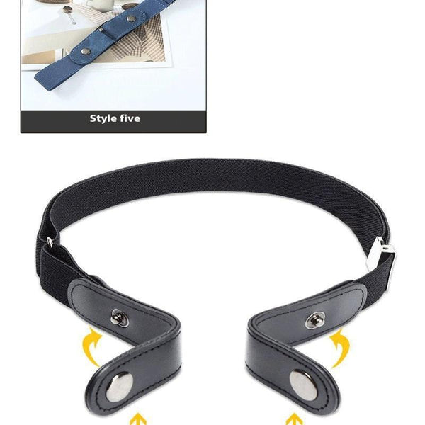Womens Elastic Non Porous Decorative Jeans Belt Suitable For Various Styles Belts